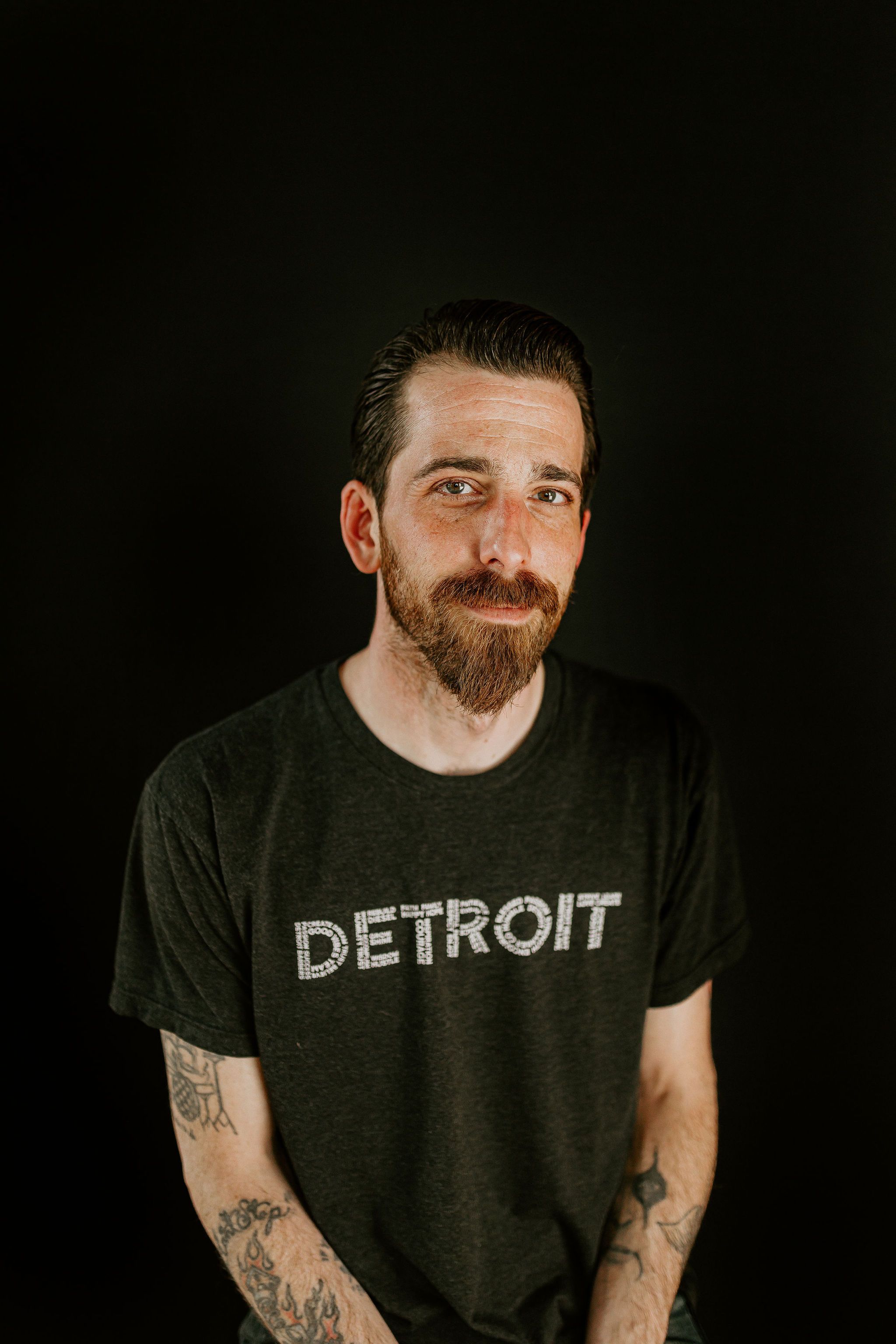 Austin Thomas, barber at Detroit Barbers Ferndale